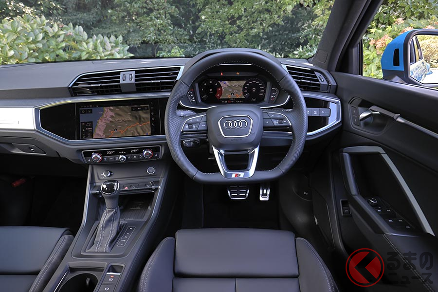 アウディ「Q3スポーツバック 35TDIクワトロ Sライン」のインパネ