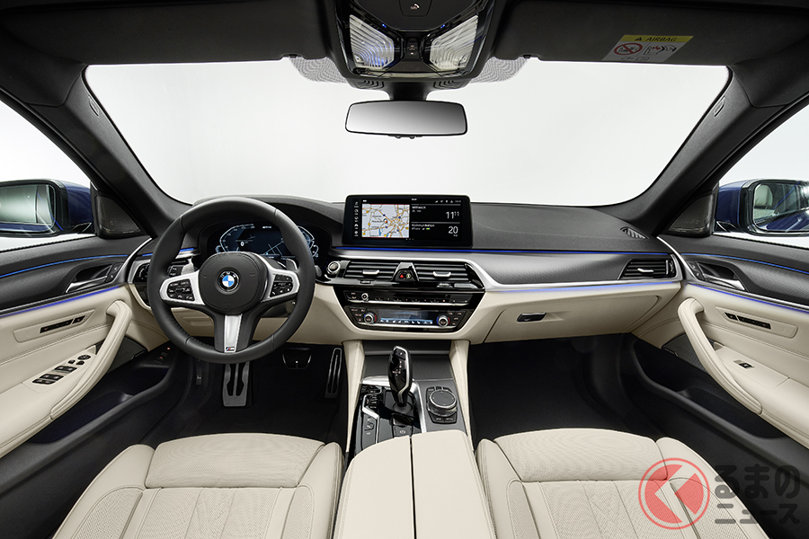BMW改良新型「5シリーズ」のインテリア