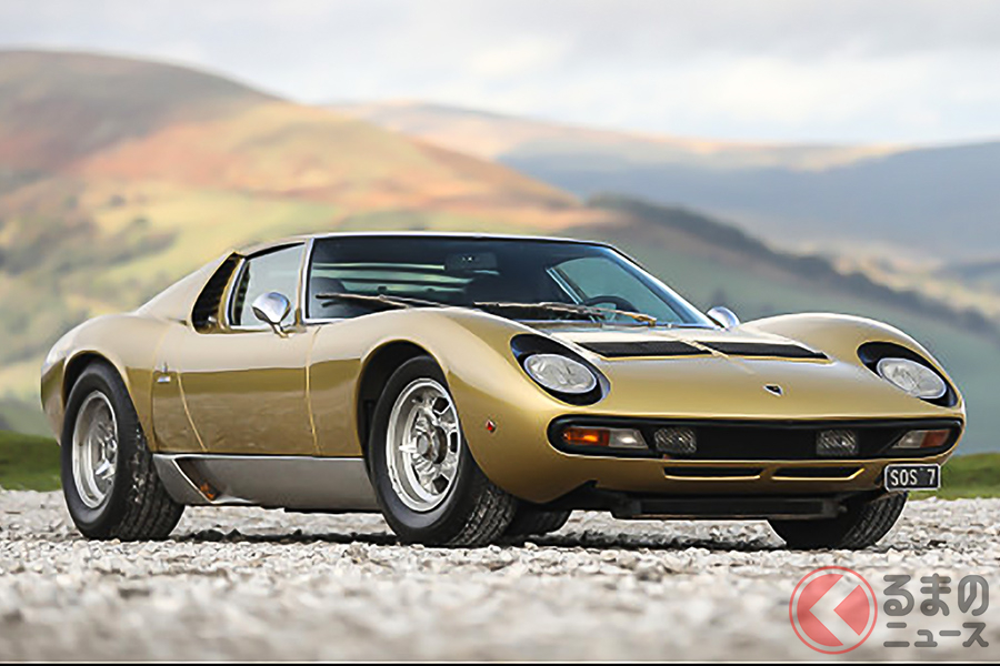 ボディはレッドに全塗装されていたが、レストア時に新車時のゴールドに戻されている(C)2020 by Gooding & Company Inc.