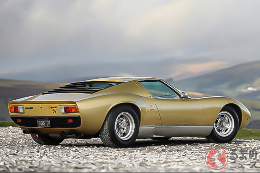 約4億6000万円で落札された1971年式のランボルギーニ「ミウラP400 SVスペチアーレ」(C)2020 by Gooding & Company Inc.