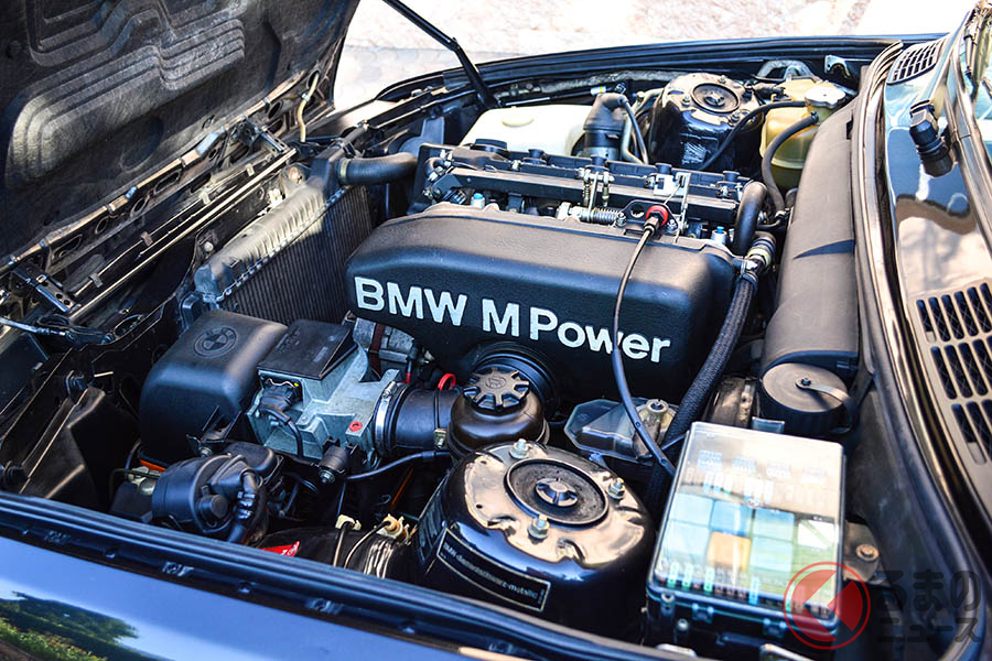 M3に搭載されていたS14型をベースに、ショートストローク化によって排気量を2.0リッターとしたエンジンを搭載（C）2020 Courtesy of RM Sotheby's