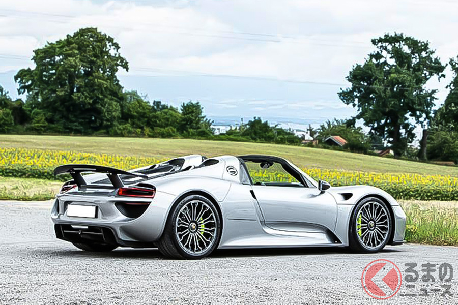 新車価格がおよそ7600万円だった「918スパイダー」のエスティメートは、1億2606万円−1億4898万円(C)Bonhams 2001-2020