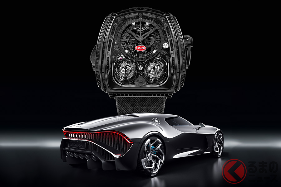 ワンオフモデルとなる、ジェイコブ「ツインターボ・フューリアス・ブガッティ ラ・ヴォワチュール・ノワール」