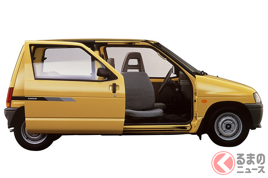 秀逸なアイデアながらヒットしなかった「アルト スライドスリムドア」