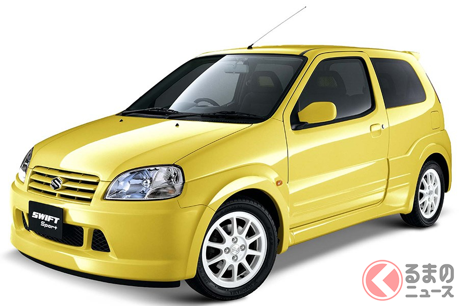 安価な価格ながら性能や装備は折り紙付きの初代「スイフトスポーツ」