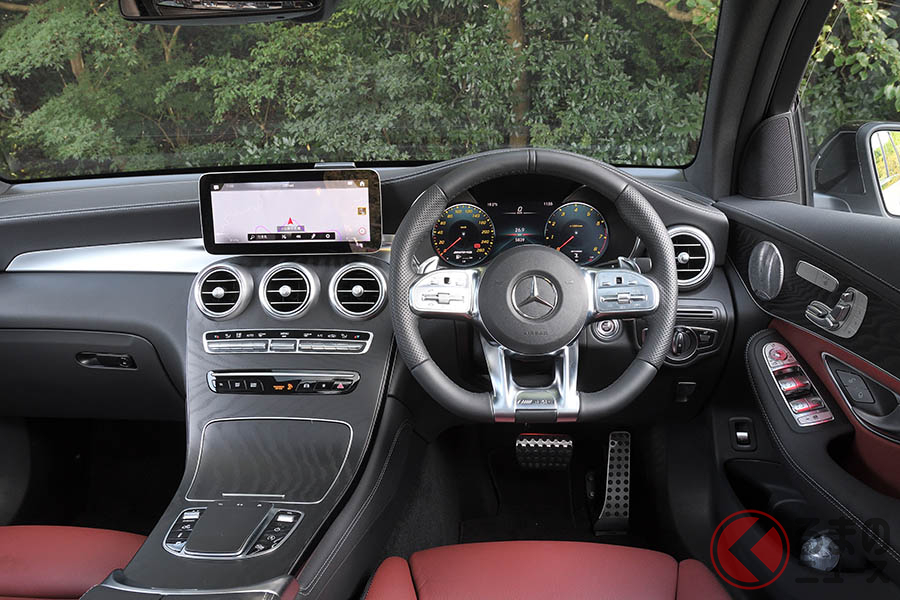 メルセデスAMG「GLC43 4MOTION クーペ」のインパネ