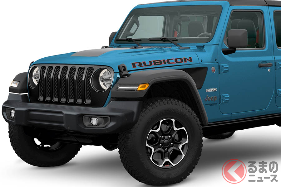 限定車「ラングラー・アンリミテッド・ルビコン・リーコン」。ボディカラーのビキニP/Cは限定100台