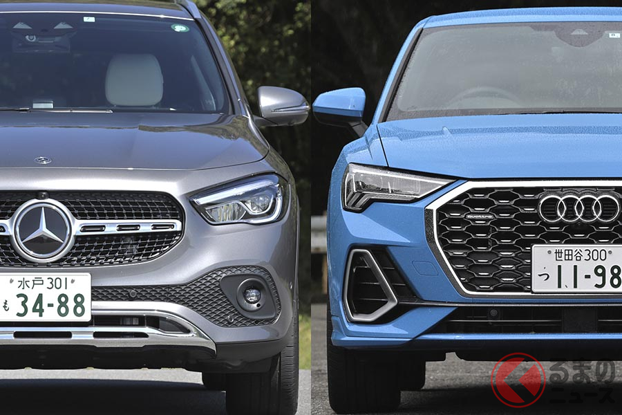 メルセデス・ベンツ新型「GLA」とアウディのニューモデル「Q3スポーツバック」