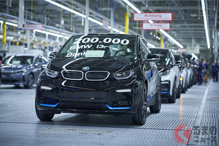 BMWライプツィヒ工場での「i3」製造風景