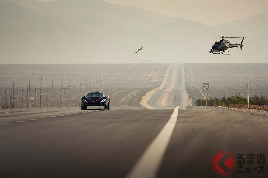 タイムアタックは米国ラスベガス郊外のネバダ州パーランプの州道160号線にておこなわれた