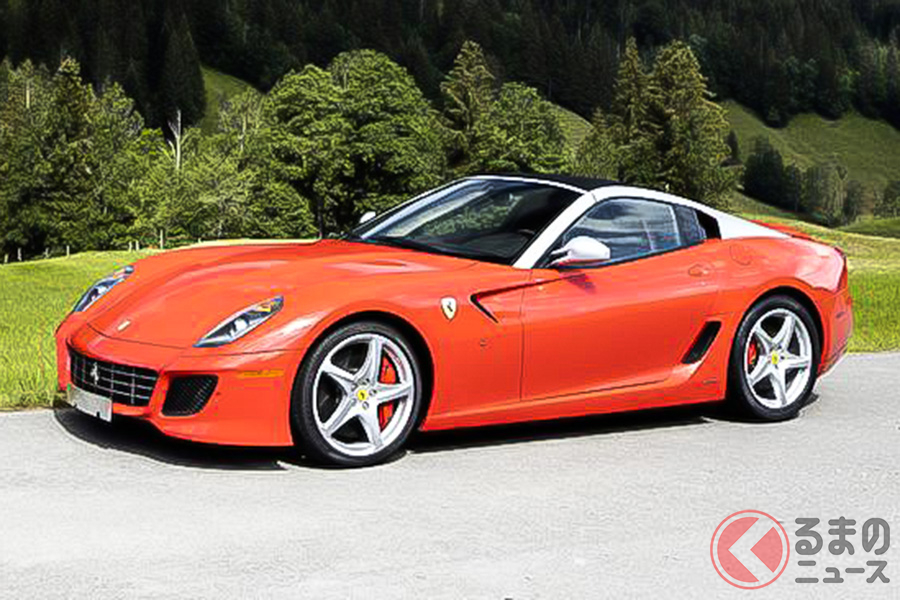 ピニンファリーナの創業80周年に合わせて、世界限定80台のみが製作されたフェラーリ「599 SAアペルタ」(C)Bonhams 2001-2020