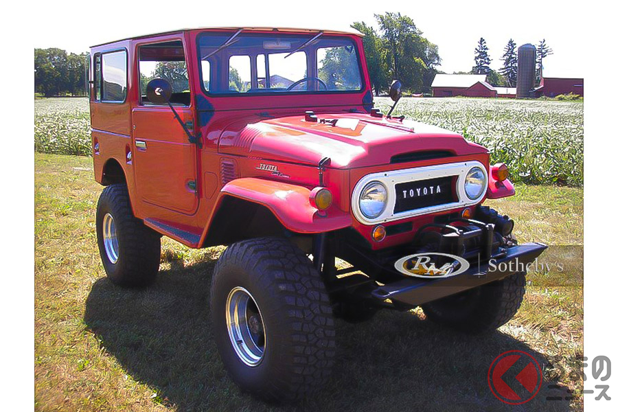 約445万円−約510万円のエスティメートに届かず流札となった1967年式トヨタ「FJ40ランドクルーザー」(C)2020 Courtesy of RM Sotheby's