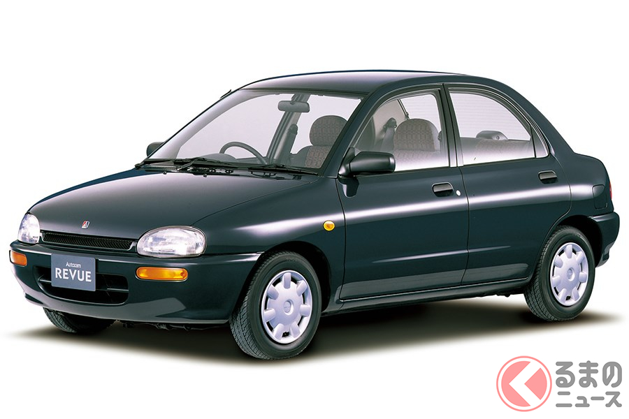 当時のマツダを象徴するような珍車のオートザム「レビュー」