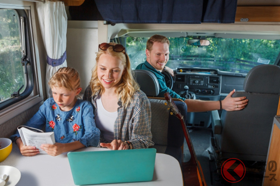 キャンピングカーを使ったクルマ旅のイメージ