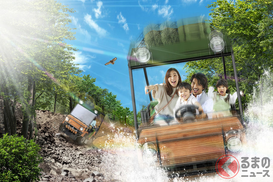 ツインリンクもてぎにオープンする新アトラクション「オフロードアドベンチャー DEKOBOKO(デコボコ)」