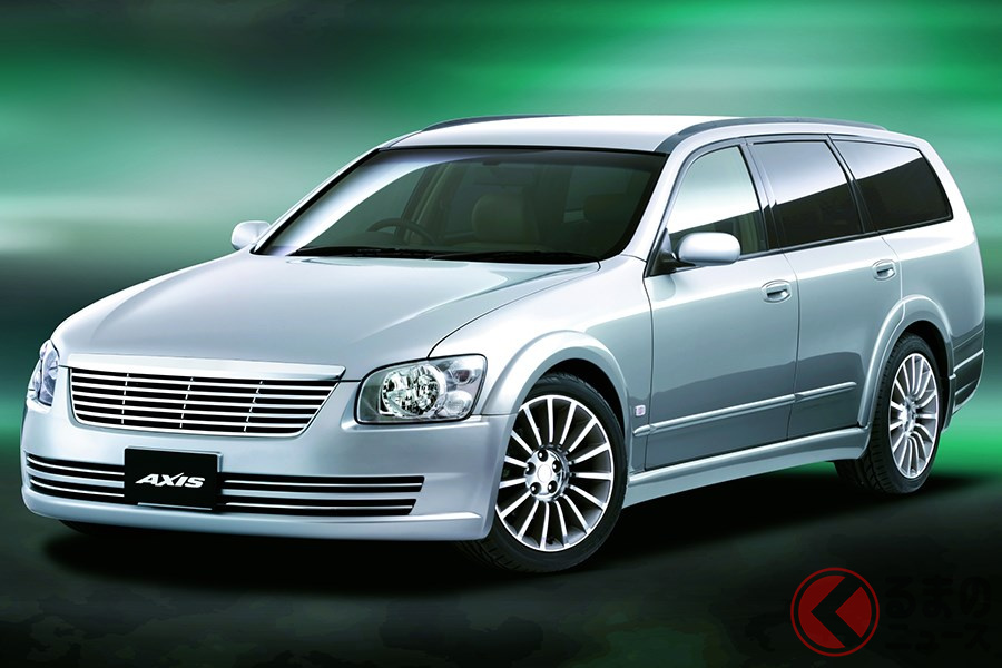 国産大型ステーションワゴン市場をけん引した2代目「ステージア」(画像は「アクシス」)
