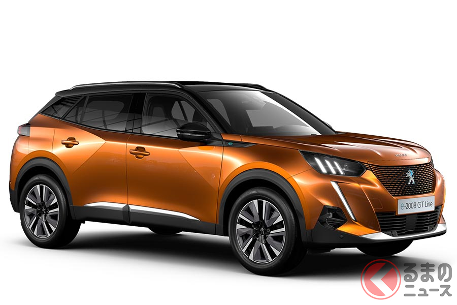 プジョー「e-2008」。日本では2020年9月16日に発表された
