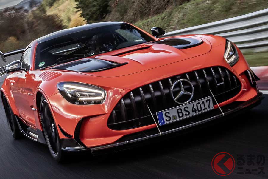 AMG GTブラックシリーズのニュルブルクリンク北コース走行シーン