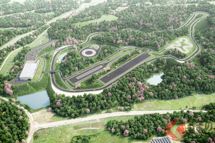 「ポルシェ・エクスペリエンスセンター東京」。周回コースは全長2.1kmある