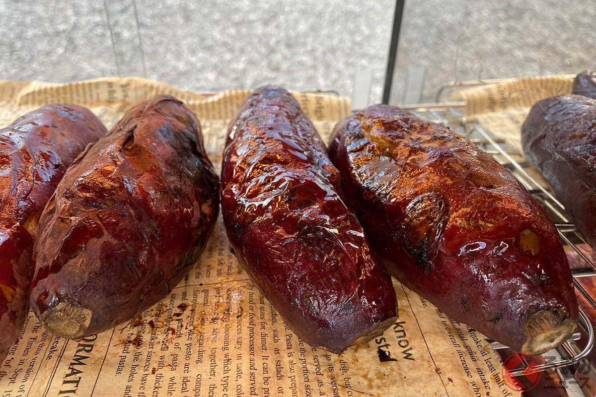 出来栄えはプロ級! 超豪華な焼きいも。思わずヨダレが落ちそう。(画像:原田さんのSNSより)