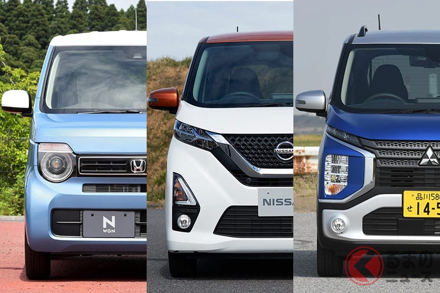 新型軽ワゴンのホンダ「N-WGN」、日産「デイズハイウェイスター」、三菱「eKクロス」