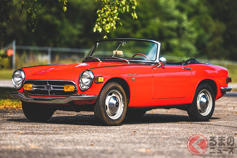 素晴らしく美しいコンディションにレストアされていたホンダ「S800コンバーチブル」(C)2020 Courtesy of RM Sotheby's