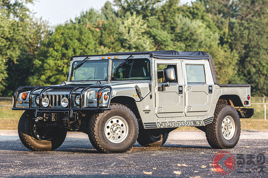 ミリタリー(軍用)として生産されていたものをシビリアン(民生用)に仕立て直した「ハマーH1」(C)2020 Courtesy of RM Sotheby's