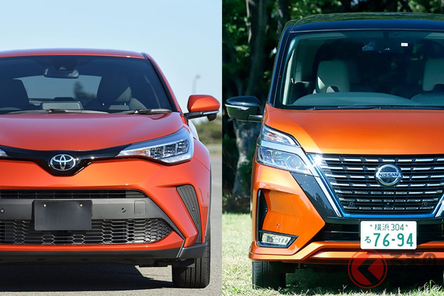 2019年上半期（1月から6月）においてSUV市場No.1のトヨタ「C-HR」とミニバン市場No.1の日産「セレナ」