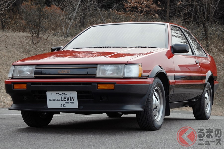 「4A-G型」を初めて搭載した「AE86型 カローラレビン」