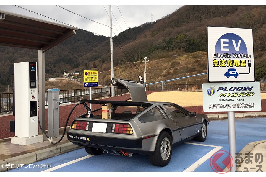 三原市の道の駅「神明の里」にて。一般道沿いの急速充電器を上手に使うと、充電待ちを避けられる可能性も。