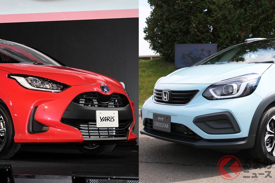 ともに2020年2月に発売される新型「ヤリス」と新型「フィット」