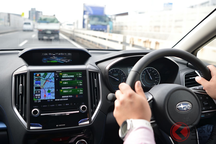 アイサイトツーリングアシストでの追従走行