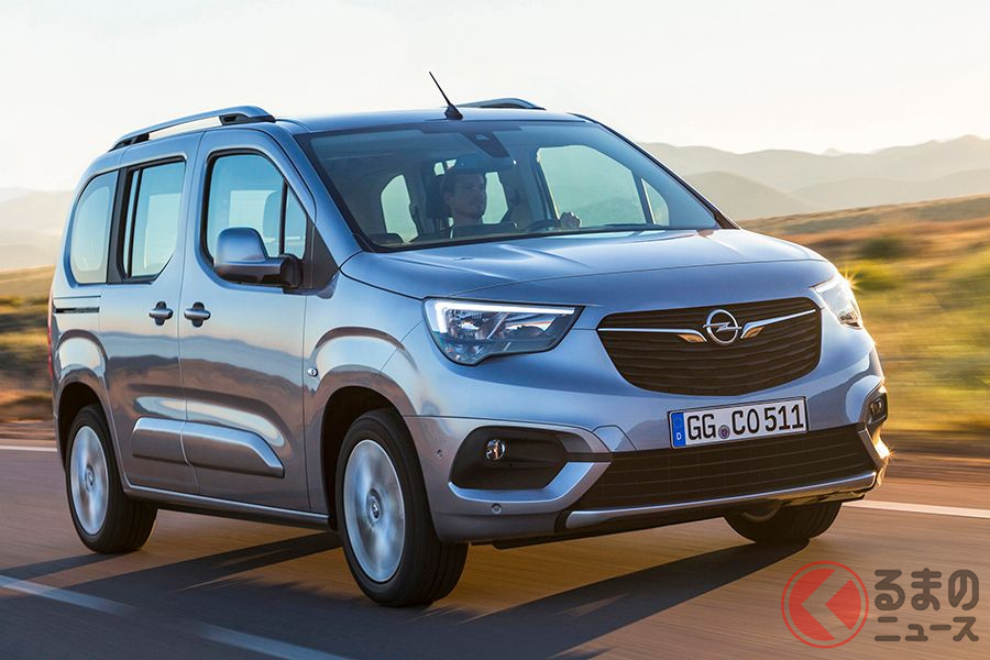 2021年に日本上陸予定の2列シートミニバン、オペル「コンボライフ」。プジョー「リフター」、シトロエン「ベルランゴ」と兄弟車の関係になる