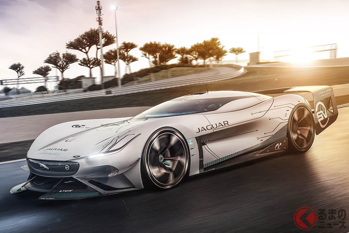 オンラインビデオやフォーラムで交わされるゲームプレイヤーからのフィードバックを詳細に分析して開発されたジャガー「Vision Gran Turismo SV」