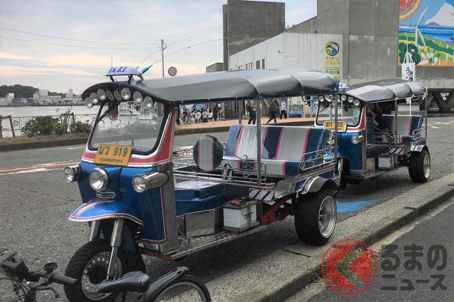 まるでタイ気分 三輪タクシーで有名な トゥクトゥク が日本で目撃多数のワケ くるまのニュース まるでタイ気分 三輪タクシーで有名な トゥクトゥク が日本で目撃多数のワケ くるまのニュース