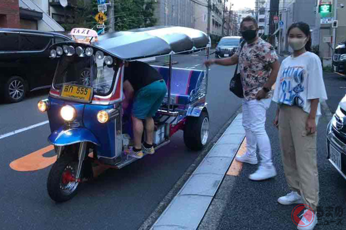 まるでタイ気分 三輪タクシーで有名な トゥクトゥク が日本で目撃多数のワケ くるまのニュース まるでタイ気分 三輪タクシーで有名な トゥクトゥク が日本で目撃多数のワケ くるまのニュース