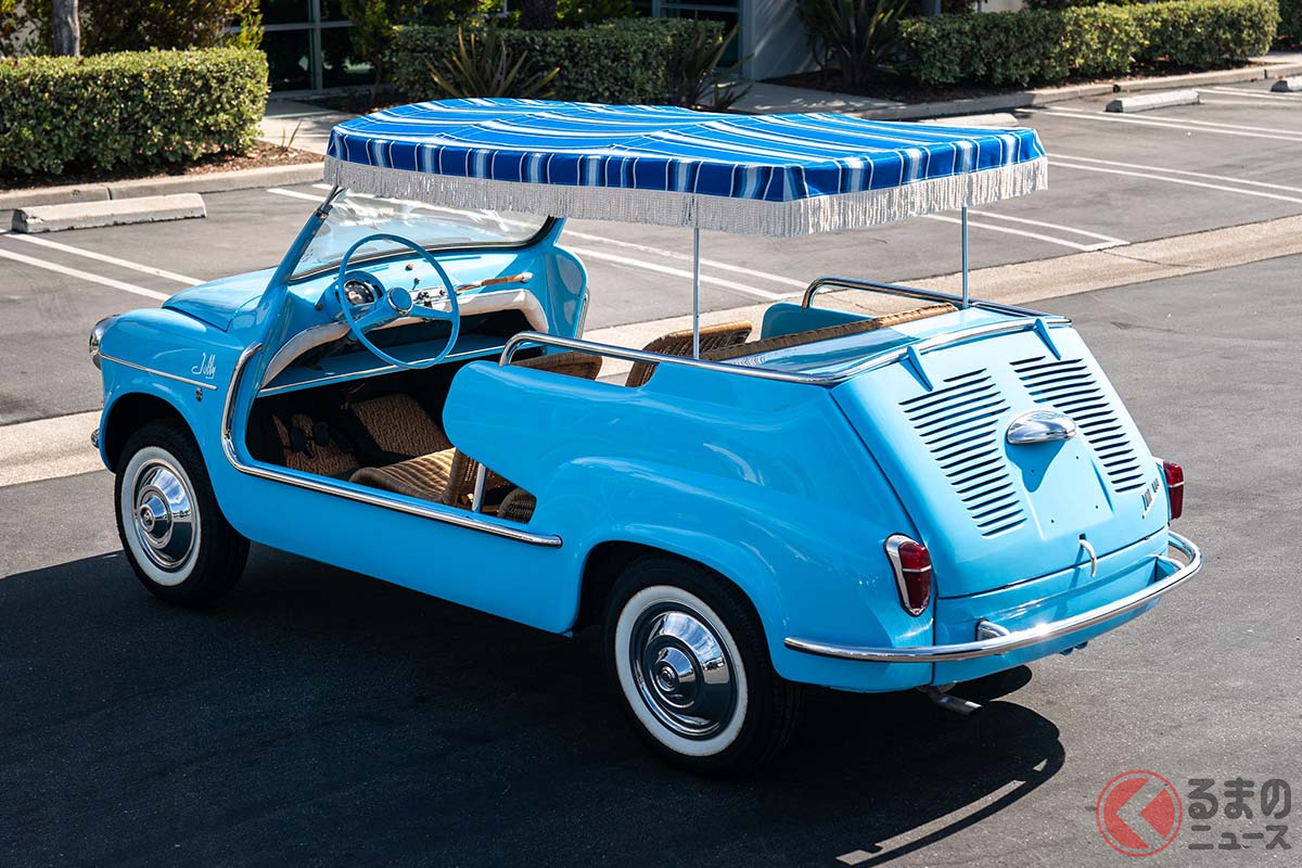 ビーチでのセレブリティの足グルマとして活躍したフィアット「600ジョリー」。モナコのレーニエ三世大公とグレース王妃夫妻も使っていた(C)2020 Courtesy of RM Sotheby's