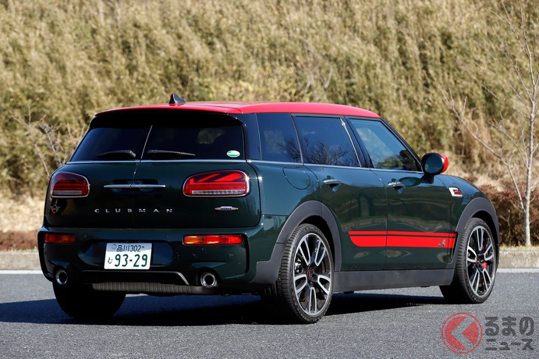 リアの観音開きスプリットドアはミニ・クラブマンの特徴だ