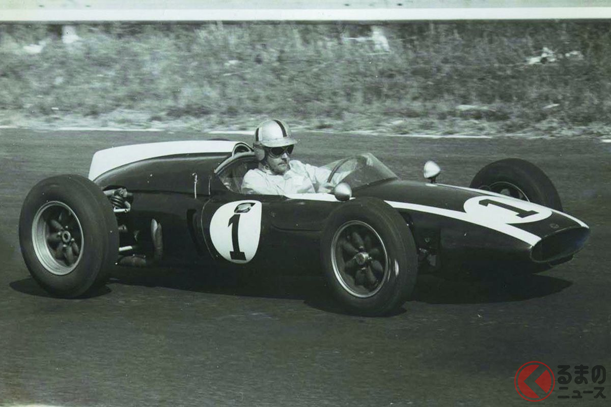 1959年にF1ドライバーズチャンピオンとコンストラクチャーズチャンピオンの2冠に輝いたクーパーのF1マシン。ドライバーはあのジャック・ブラバム