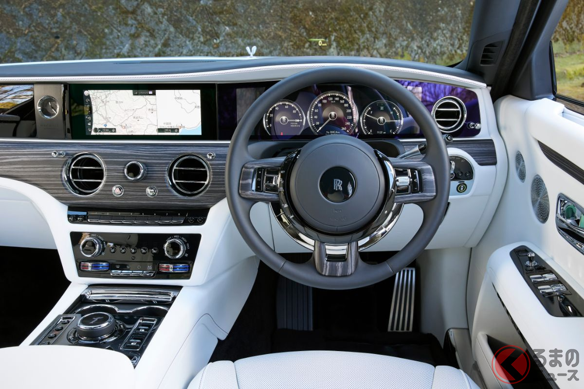 ロールス・ロイス新型「ゴースト」のインパネ