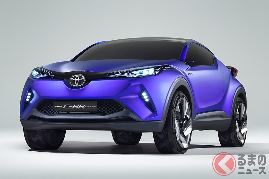 2014年のパリモーターショーにて、公開されたコンセプトモデル「TOYOTA C-HR Concept」