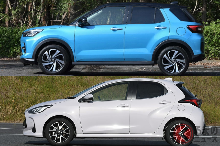 ボディタイプの異なる2台