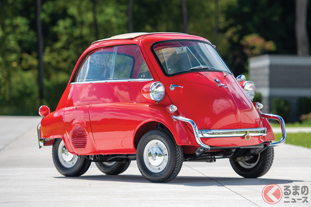 1953年から生産化した「ISOイセッタ」の生産権を獲得したBMWが、大規模なモディファイののちに1955年から発売したBMW「イセッタ300」(C)2020 Courtesy of RM Sotheby's