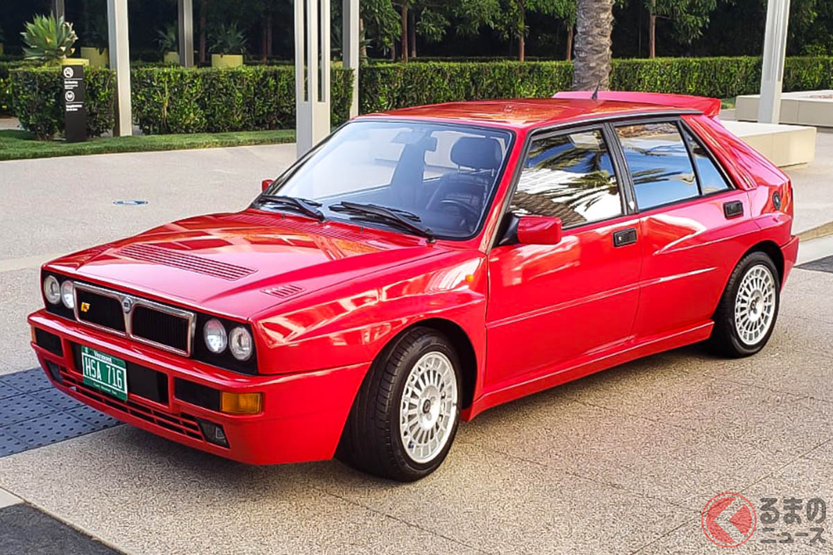 メーカーオプションのスライディング・ルーフ、エアコンディショナーなど、いわゆるフル装備の「デルタHFインテグラーレ エヴォルツィオーネ」(C)2020 Courtesy of RM Sotheby's