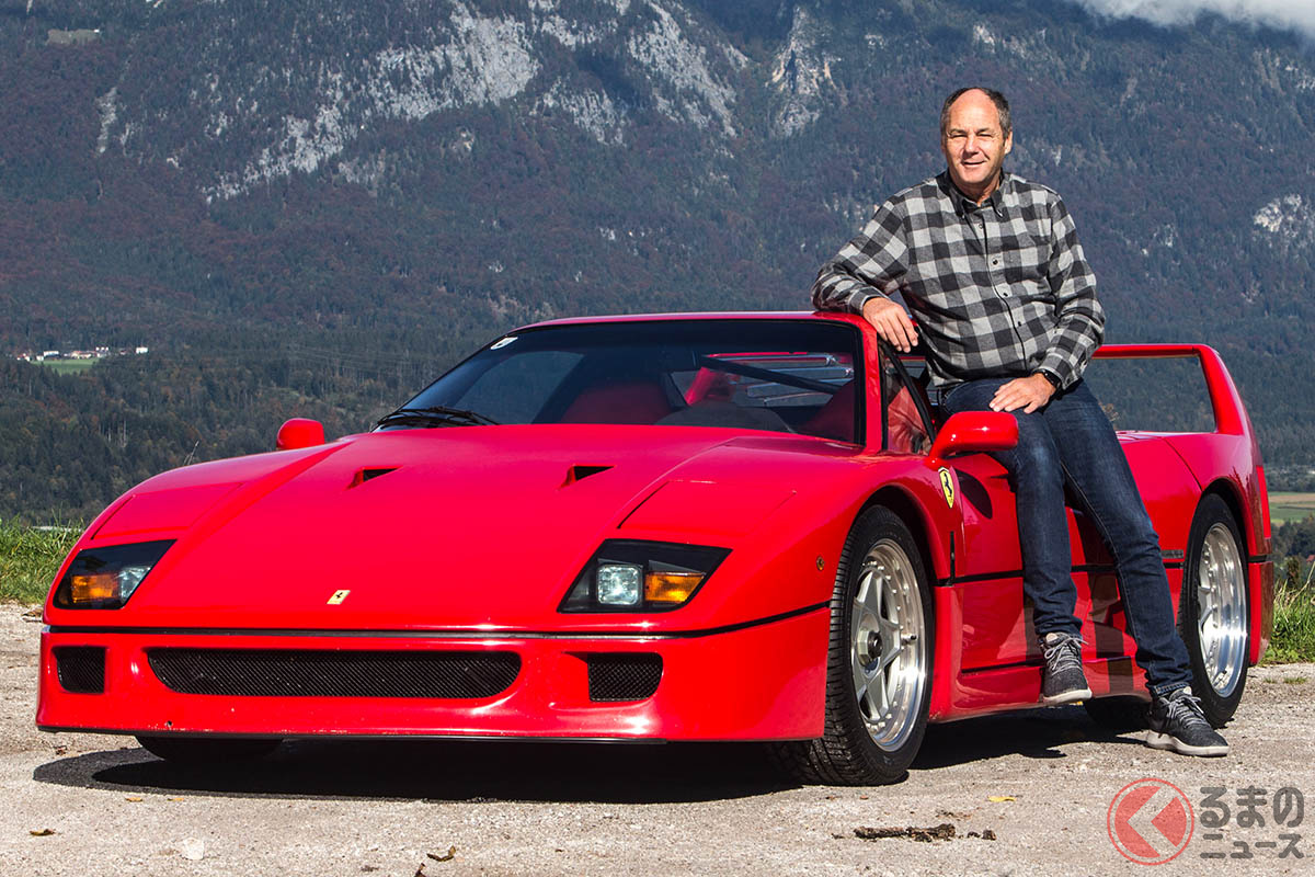 ゲルハルト・ベルガーが所有していたというヒストリーが加わった「F40」(C)2020 Courtesy of RM Sotheby's