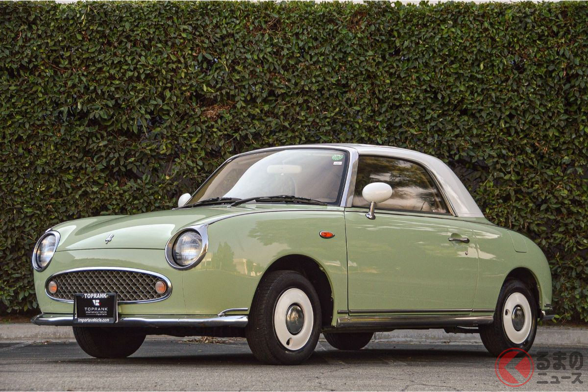 30年前のナウい国産車が250万円超え 日産 フィガロ の極上車を発見 くるまのニュース