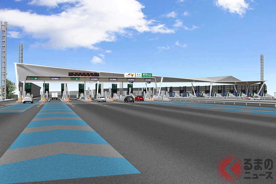 東京料金所の完成予想図(画像提供:NEXCO中日本)