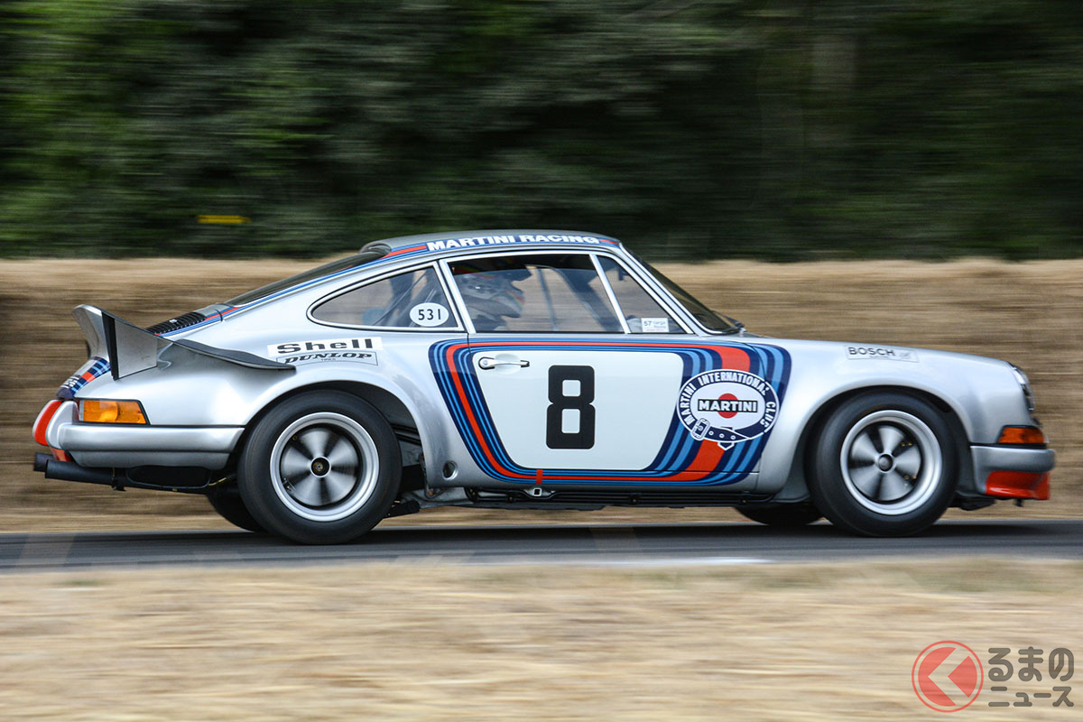 70年代前半のポルシェはマルティニをスポンサーとしても、基調色にはシルバーを選んだ