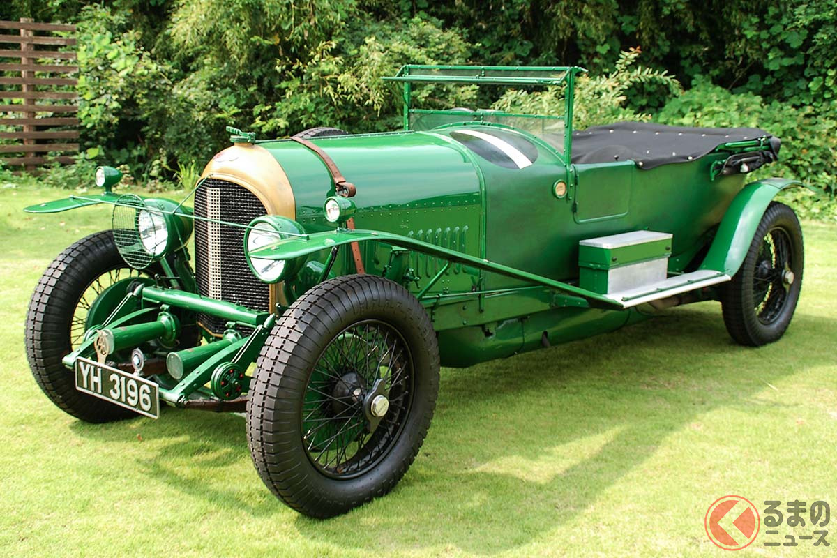 1928年ル・マン勝者のベントレーは黄緑に近いグリーン