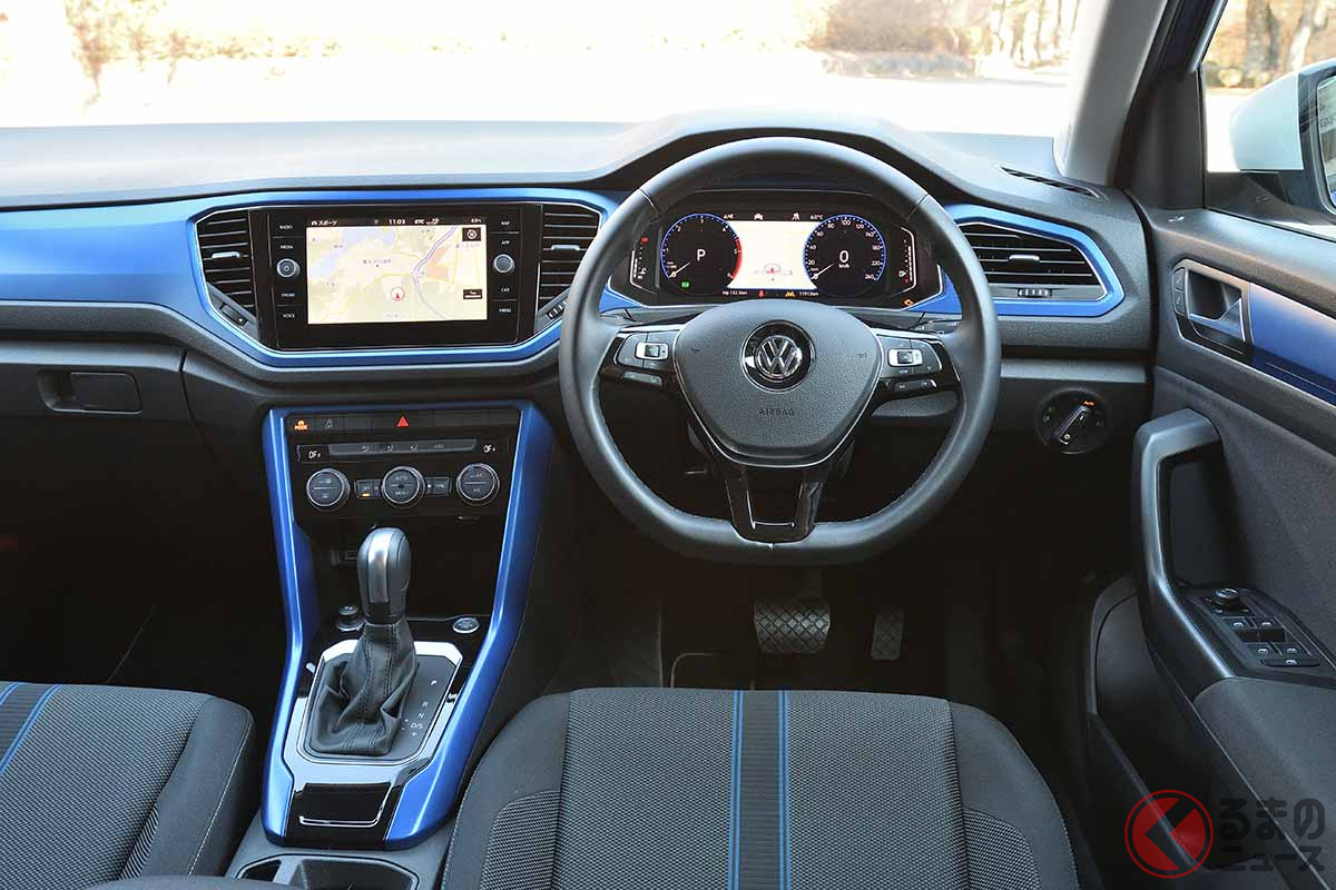 VW「T-ロック スタイルデザインパッケージ」のインパネ